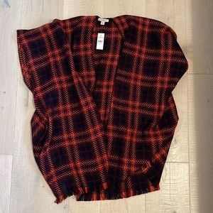 Loft modern plaid wrap